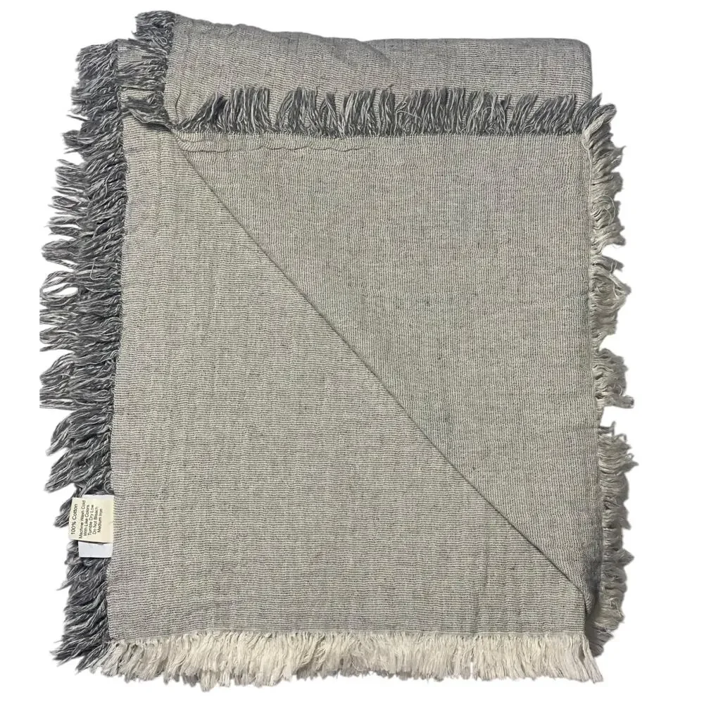 Inup Home Luxury Bedding Gray Throw Approximately 56